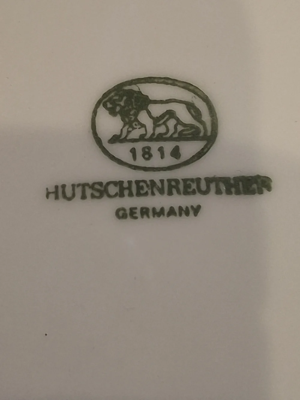Hand-Painted Hutschenreuther Floral Porcelain Serving Plate
